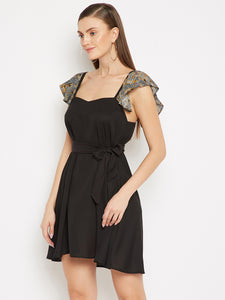 Black Georgette Dress