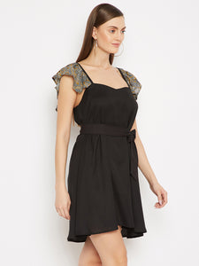 Black Georgette Dress