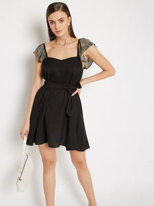 Black Georgette Dress