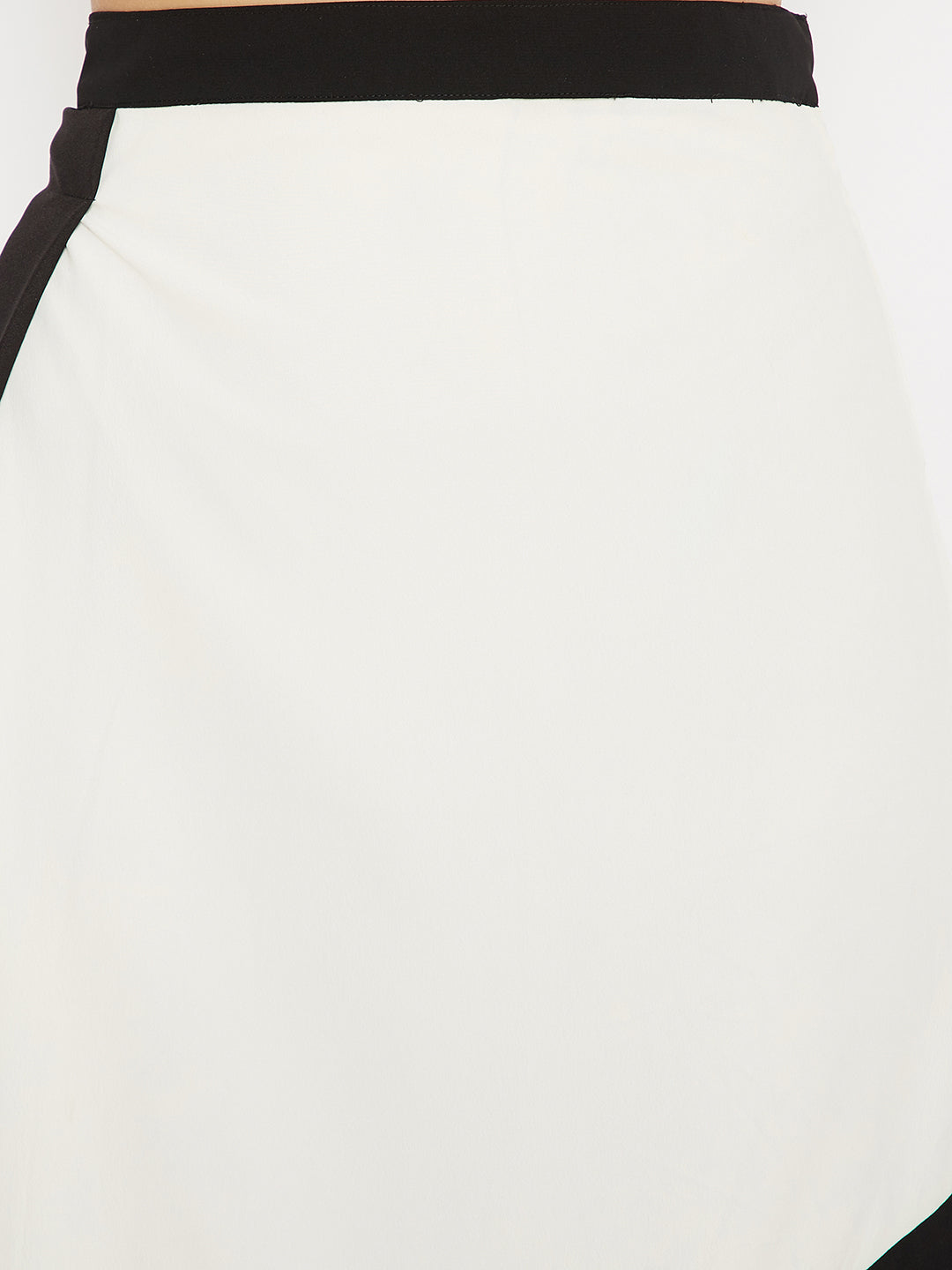 Colour-blocked HigH Waist Pencil Midi Skirt