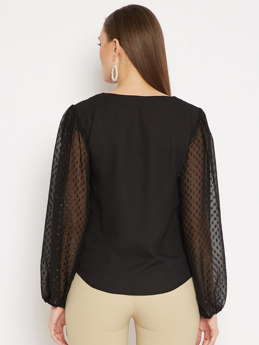 Full Sleeves Black Top